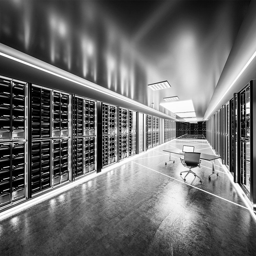 climatisation pour les serveurs de données - location climatisation Abac - B&W